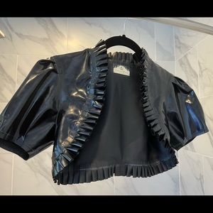 Westward Bound Black Ruffle Bolero Jacket